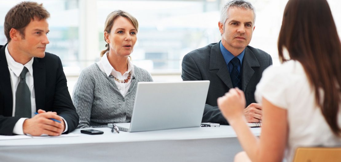 Photo of someone having a panel based interview
